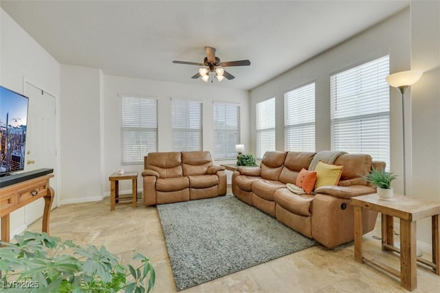 10001 Peace Way Unit 1250, Las Vegas, NV 89147 - living room featuring ceiling fan