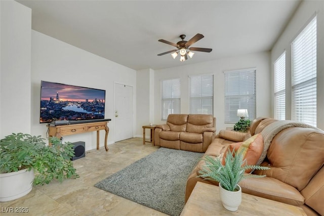 10001 Peace Way Unit 1250, Las Vegas, NV 89147 - living room with ceiling fan