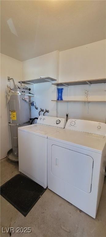 3151 Soaring Gulls Dr Unit 2058, Las Vegas, NV 89128 - laundry area with secured water heater and washer and clothes dryer