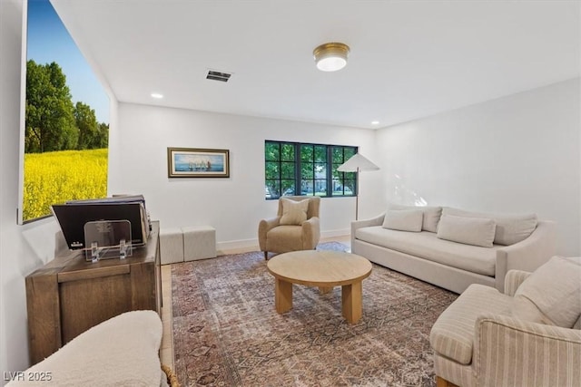 204 Canyon Dr, Las Vegas, NV 89107 - living room featuring recessed lighting and baseboards