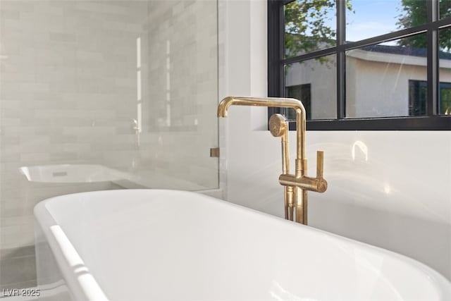 204 Canyon Dr, Las Vegas, NV 89107 - bathroom view of a freestanding bath and a sink
