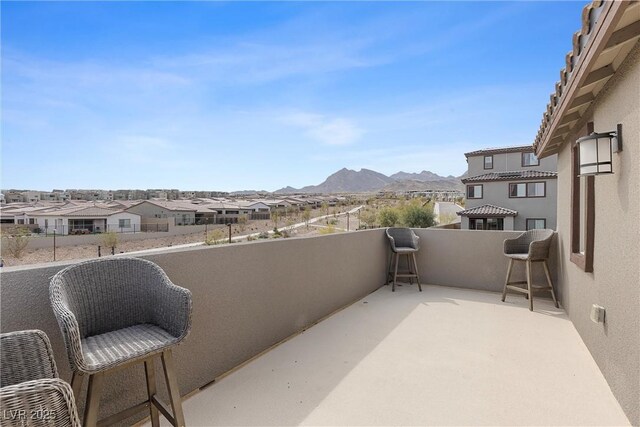 2367 Ridgeline Wash St, Las Vegas, NV 89138 - balcony with a mountain view and a residential view