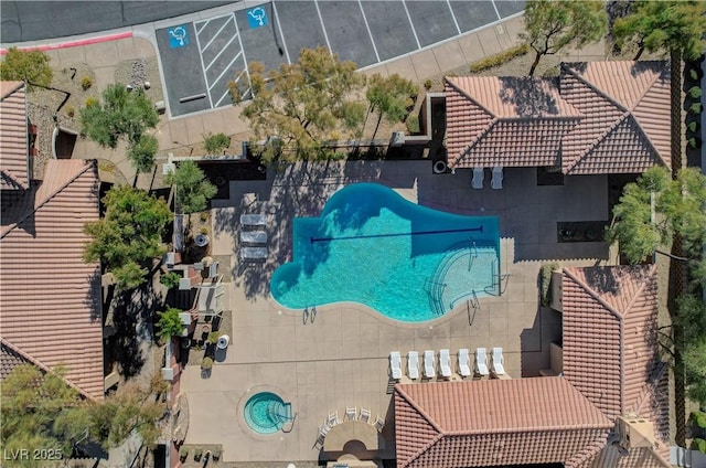 8486 Insignia Ave Unit 101, Las Vegas, NV 89178 - drone / aerial view of a pool