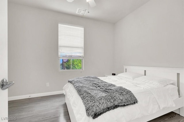 11856 Barona Mesa Ave, Las Vegas, NV 89138 - bedroom featuring wood finished floors and ceiling fan