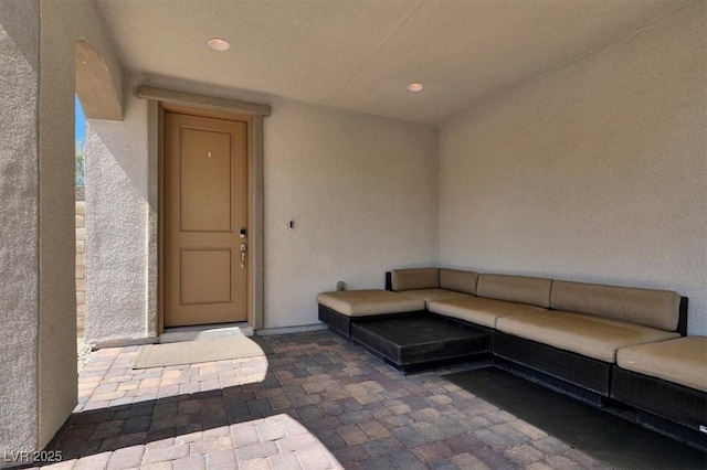 11856 Barona Mesa Ave, Las Vegas, NV 89138 - entrance to property featuring stucco siding