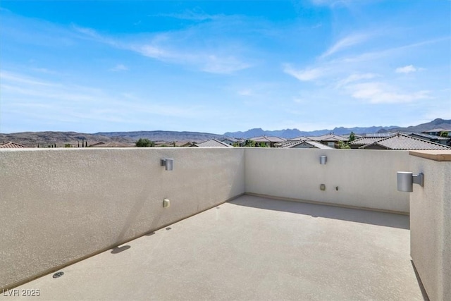 11856 Barona Mesa Ave, Las Vegas, NV 89138 - view of patio / terrace with a mountain view