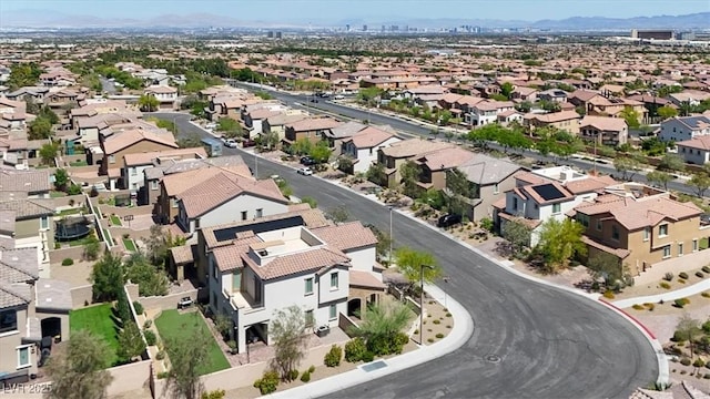 11856 Barona Mesa Ave, Las Vegas, NV 89138 - aerial view of residential area with a mountainous background