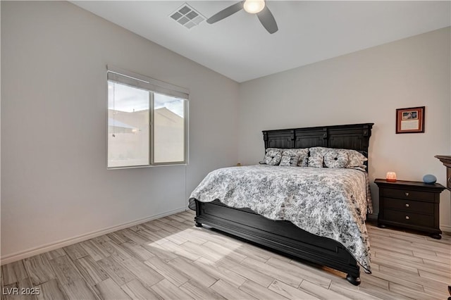 505 Sterling Falls Ave, Henderson, NV 89011 - bedroom featuring light wood finished floors, baseboards, and ceiling fan