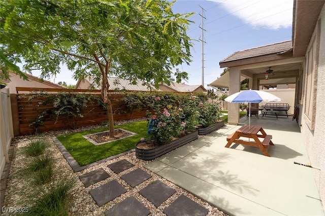 2021 Pelican Sky Beach Ave, North Las Vegas, NV 89081 - view of patio with a ceiling fan