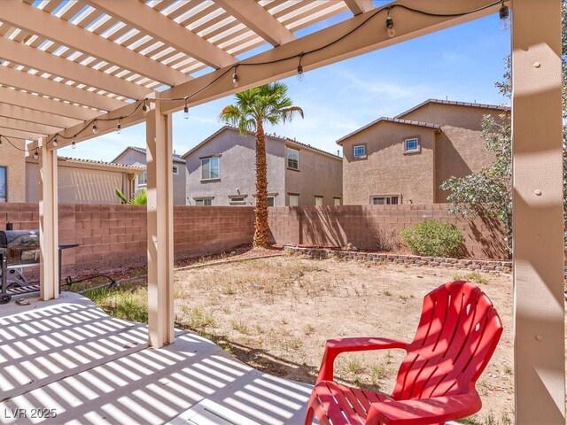 3040 Balcones Fault Ave, North Las Vegas, NV 89081 - view of patio featuring a pergola