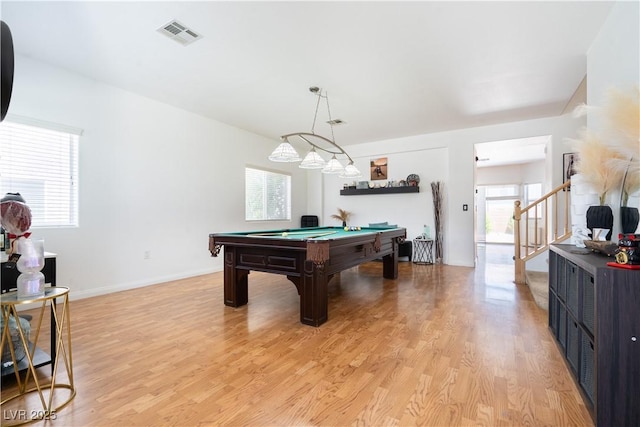 11134 Casala Ct, Las Vegas, NV 89141 - recreation room with light wood finished floors, pool table, and baseboards