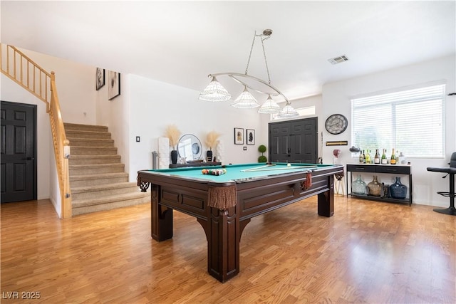 11134 Casala Ct, Las Vegas, NV 89141 - playroom with billiards and light wood-style flooring