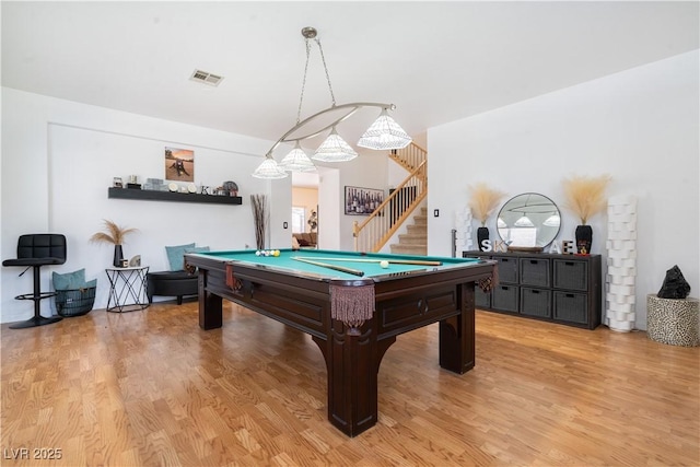 11134 Casala Ct, Las Vegas, NV 89141 - rec room featuring billiards table and light wood-type flooring