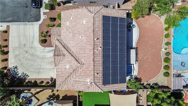 11134 Casala Ct, Las Vegas, NV 89141 - view from above of property with a pool