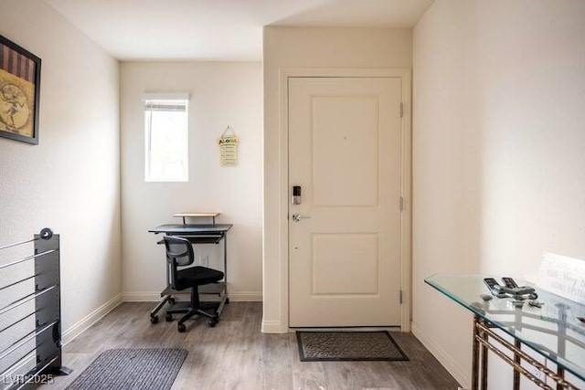 2629 Mocha Pearl Ct, North Las Vegas, NV 89086 - foyer entrance featuring wood finished floors and baseboards