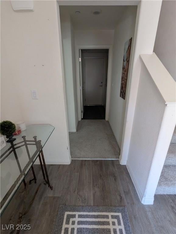 2629 Mocha Pearl Ct, North Las Vegas, NV 89086 - hall with wood finished floors and baseboards