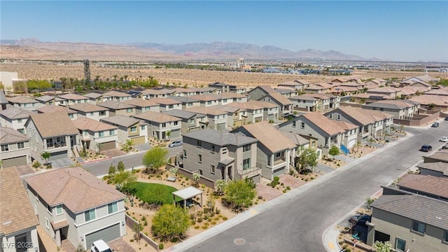 7983 Texas Hills St, Las Vegas, NV 89113 - aerial view of residential area featuring a mountain backdrop