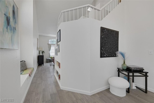 9428 Sierra Summit Ave, Las Vegas, NV 89134 - hall featuring wood finished floors and baseboards