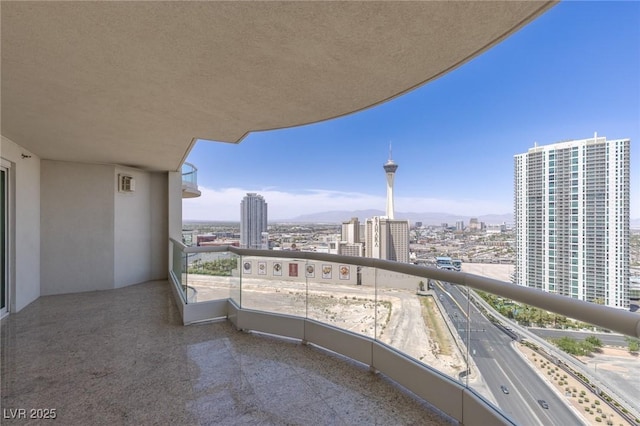2777 Paradise Rd Unit 2302, Las Vegas, NV 89109 - balcony featuring a view of city
