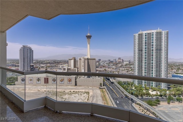 2777 Paradise Rd Unit 2302, Las Vegas, NV 89109 - balcony with a city view