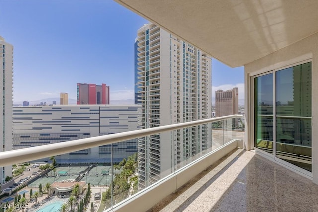 2777 Paradise Rd Unit 2302, Las Vegas, NV 89109 - balcony featuring a view of city