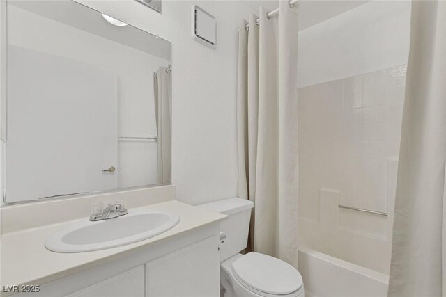 4843 S Torrey Pines Dr Unit 101, Las Vegas, NV 89103 - bathroom with toilet, shower / tub combo, and vanity