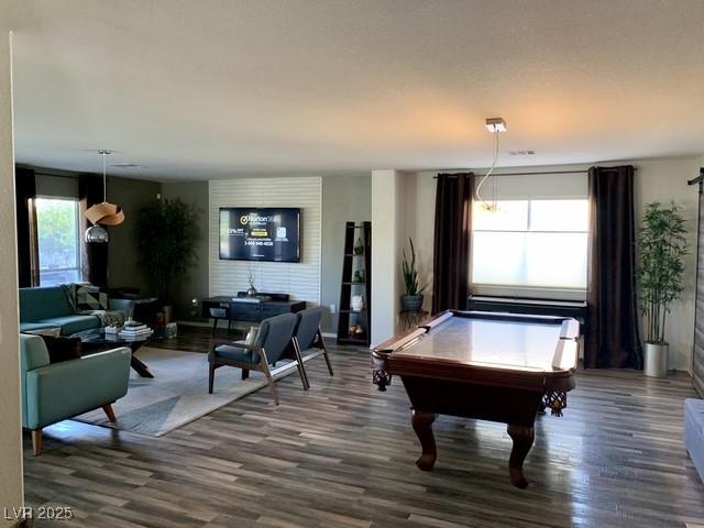 9485 Supernova Ct, Las Vegas, NV 89123 - playroom featuring wood finished floors and pool table