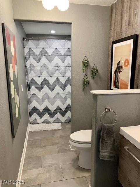 9485 Supernova Ct, Las Vegas, NV 89123 - full bath featuring vanity, a shower with curtain, and tile patterned flooring