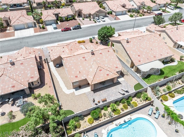 5704 Owl Butte Ct, Las Vegas, NV 89149 - aerial view of residential area with a pool