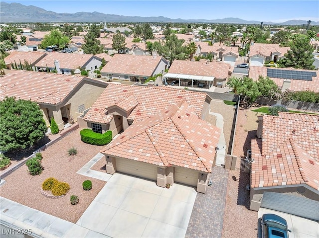 5704 Owl Butte Ct, Las Vegas, NV 89149 - aerial view of residential area with a mountainous background