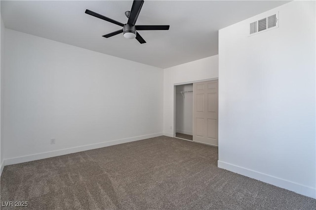 1136 Casady Hollow Ave, Henderson, NV 89012 - spare room with carpet, a ceiling fan, and baseboards
