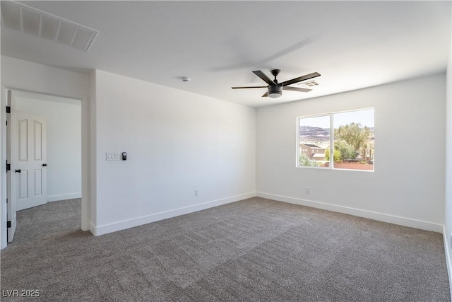 1136 Casady Hollow Ave, Henderson, NV 89012 - unfurnished room with a ceiling fan, carpet flooring, and baseboards