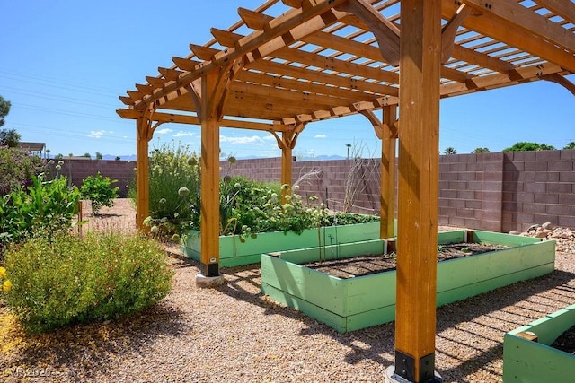 8365 S Hauck St, Las Vegas, NV 89139 - fenced backyard featuring a vegetable garden
