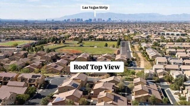 1185 Via Dimartini, Henderson, NV 89052 - aerial view of residential area with a mountainous background