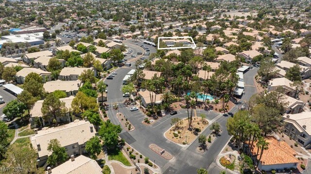 5259 Caspian Springs Dr Unit 203, Las Vegas, NV 89120 - aerial overview of property's location with nearby suburban area