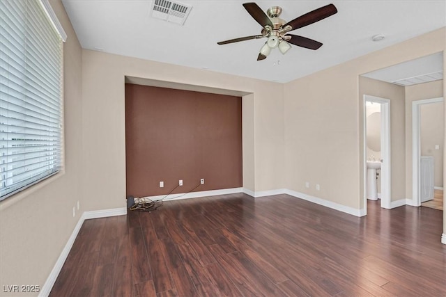 2864 Kinknockie Way, Henderson, NV 89044 - spare room with ceiling fan, wood finished floors, and baseboards
