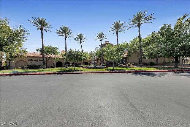 2925 Lotus Hill Dr, Las Vegas, NV 89134 - view of asphalt road with sidewalks and curbs