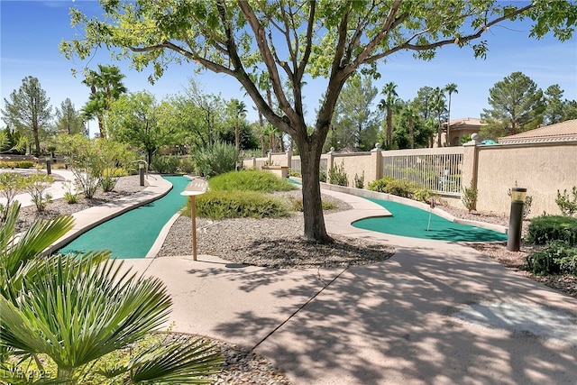 2925 Lotus Hill Dr, Las Vegas, NV 89134 - view of swimming pool featuring an area to practice putting and a pool