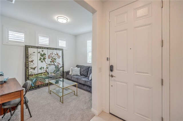 2114 Thelen Ave, North Las Vegas, NV 89086 - foyer entrance with light colored carpet