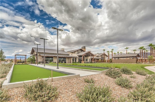 2114 Thelen Ave, North Las Vegas, NV 89086 - view of community featuring a bocce ball area and a yard