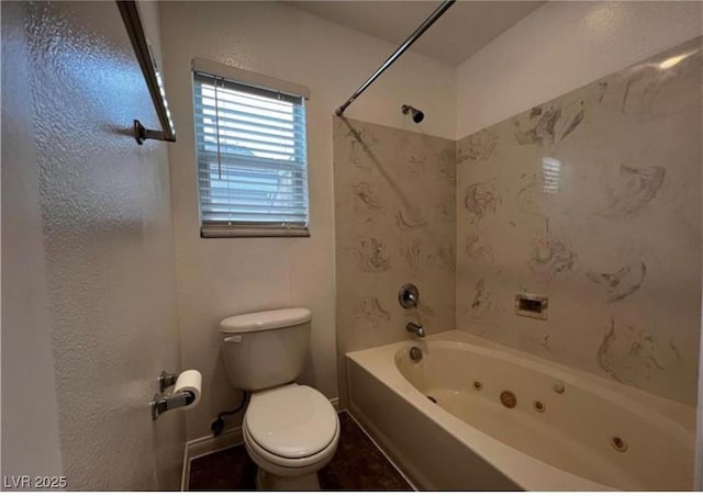 8218 Golden Flowers St, Las Vegas, NV 89139 - full bathroom with toilet, a combined bath / shower with jetted tub, and baseboards