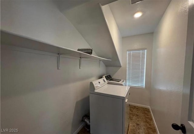 8218 Golden Flowers St, Las Vegas, NV 89139 - washroom featuring independent washer and dryer and baseboards