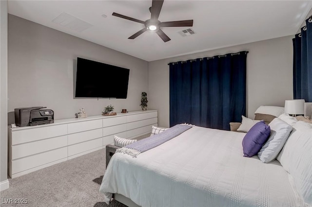 379 Mano Destra Ln, Henderson, NV 89011 - carpeted bedroom with a ceiling fan
