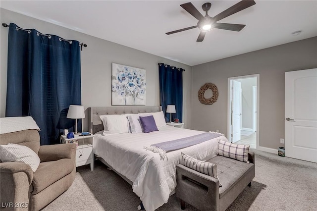 379 Mano Destra Ln, Henderson, NV 89011 - carpeted bedroom featuring baseboards and a ceiling fan