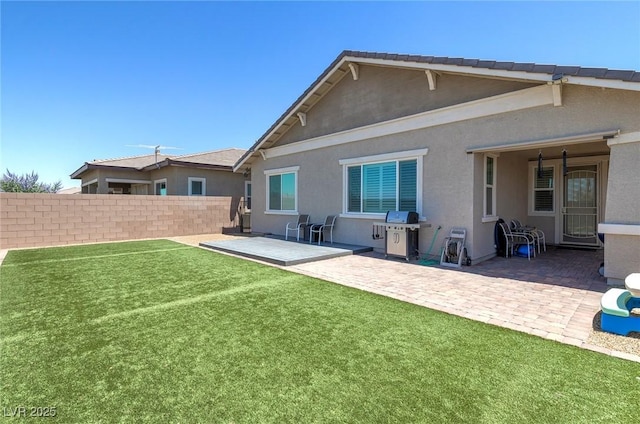379 Mano Destra Ln, Henderson, NV 89011 - rear view of house with a patio area and stucco siding