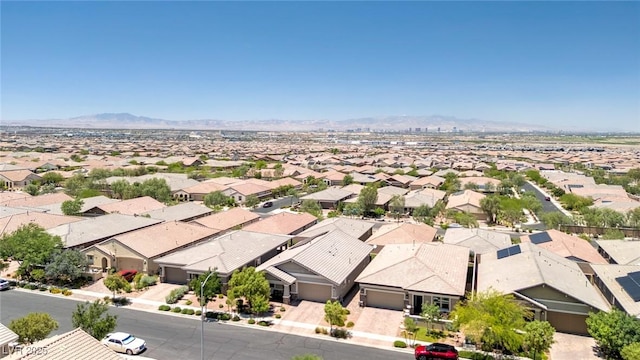 379 Mano Destra Ln, Henderson, NV 89011 - aerial view of residential area featuring a mountain backdrop