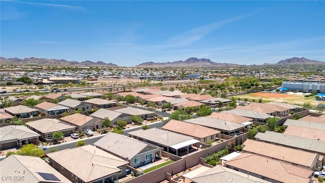 379 Mano Destra Ln, Henderson, NV 89011 - aerial view of residential area with mountains