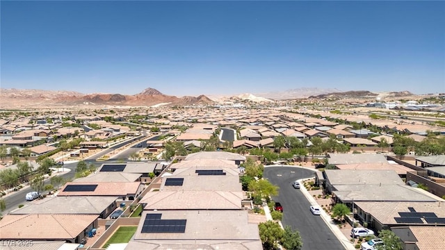 379 Mano Destra Ln, Henderson, NV 89011 - aerial view of residential area featuring a mountainous background