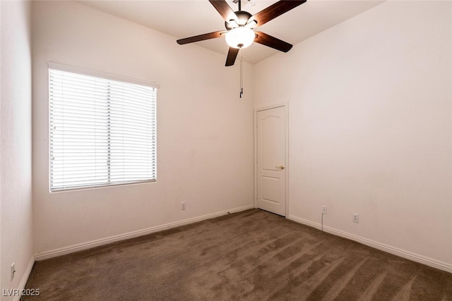 9025 Rusty Rifle Ave, Las Vegas, NV 89143 - carpeted spare room featuring ceiling fan and baseboards