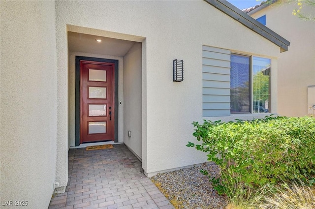 1321 Hudson Creek Pl, North Las Vegas, NV 89084 - entrance to property with stucco siding